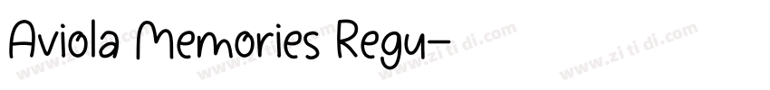 Aviola Memories Regu字体转换